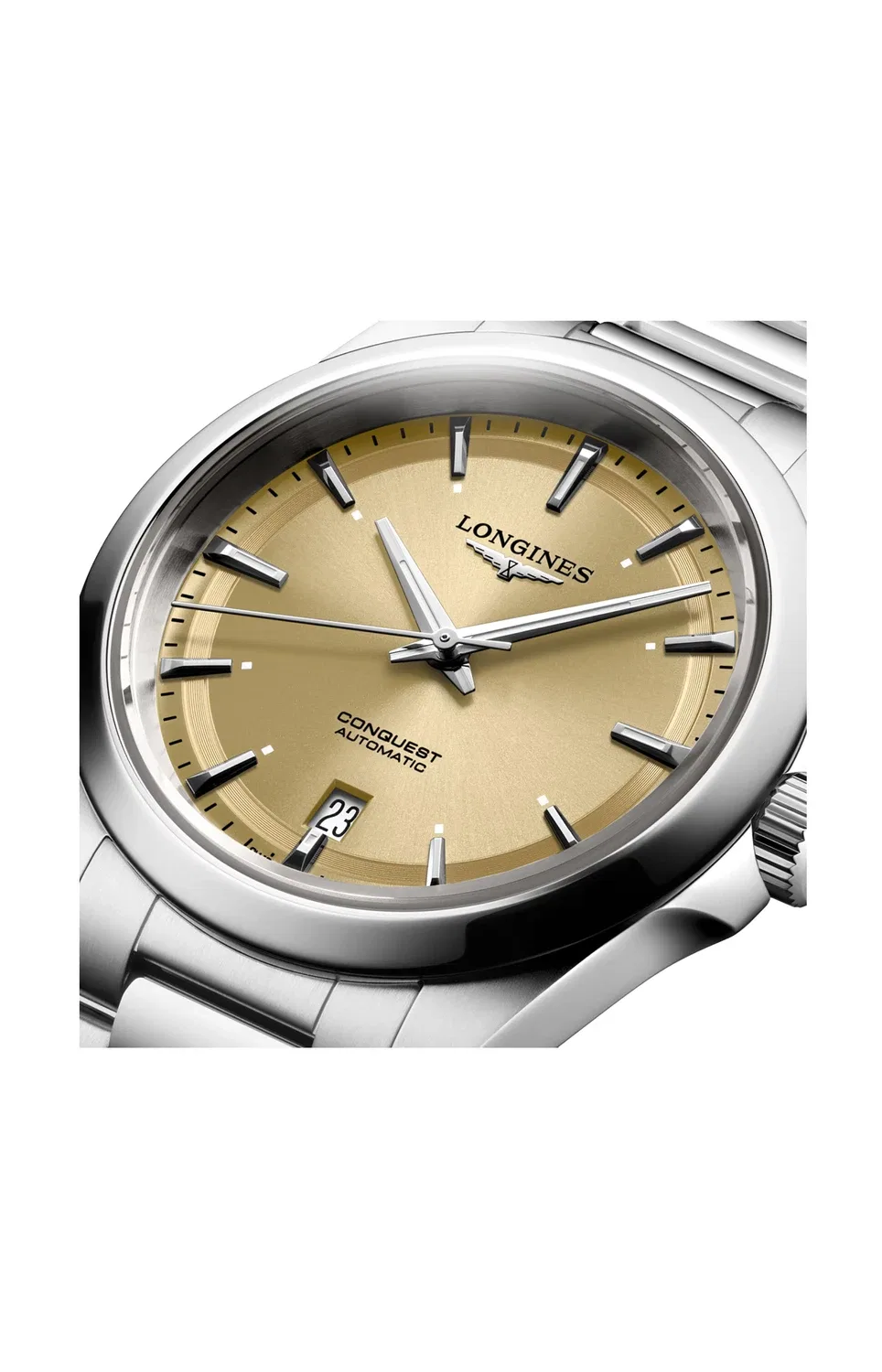 Конквест 38 мм - L3.720.4.62.6 LONGINES, черный — фото 3
