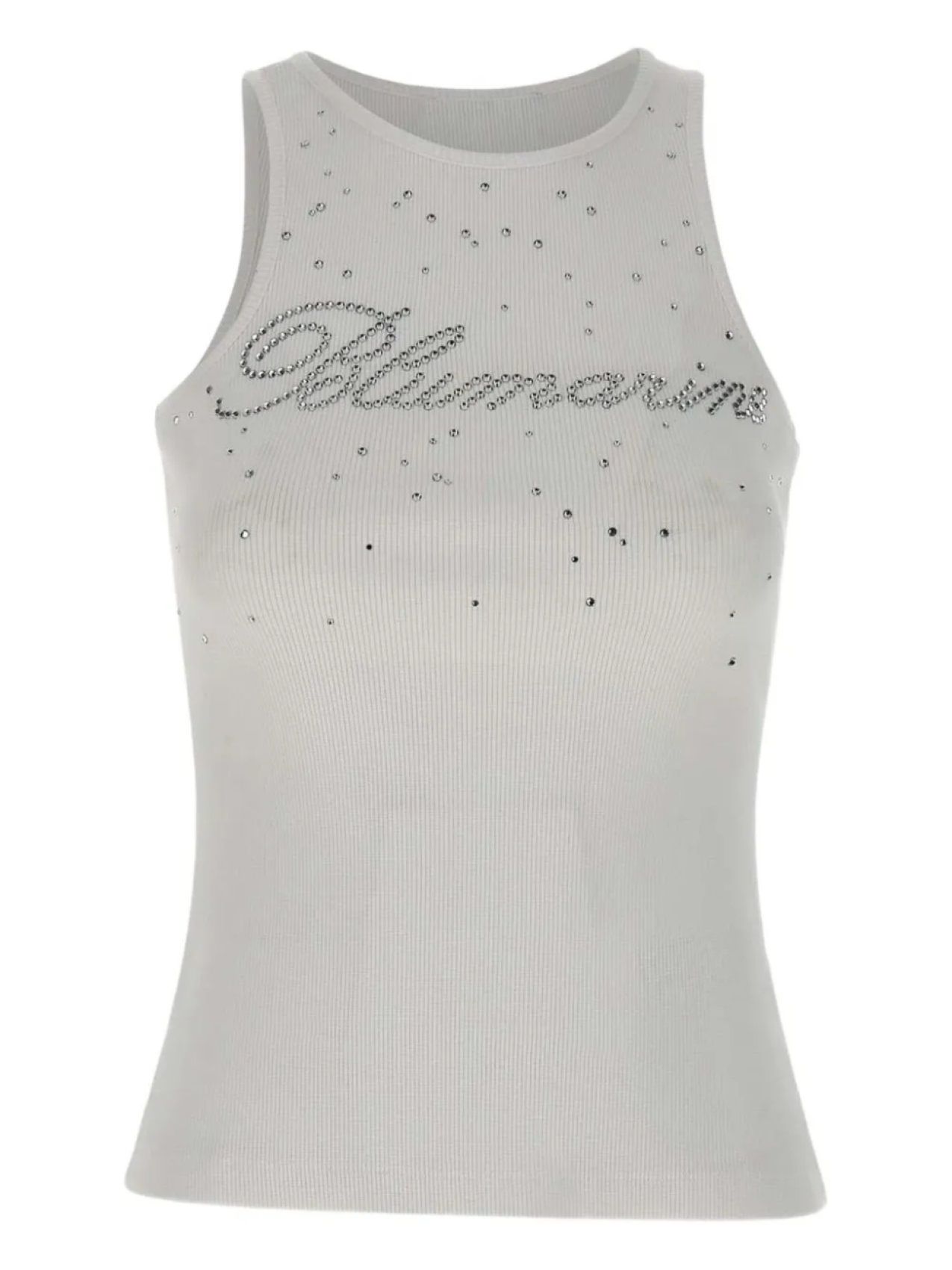 

Майка Blumarine с декорированным логотипом, белый