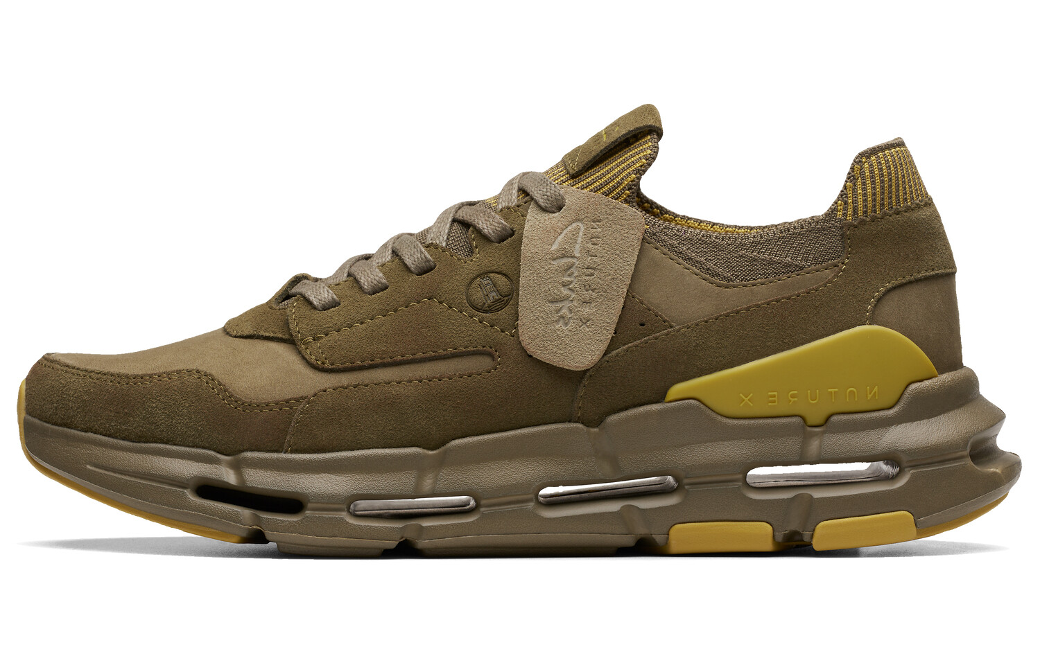 

Кроссовки clarks Nature Series Lifestyle Shoes Men Low-top Green, зеленый
