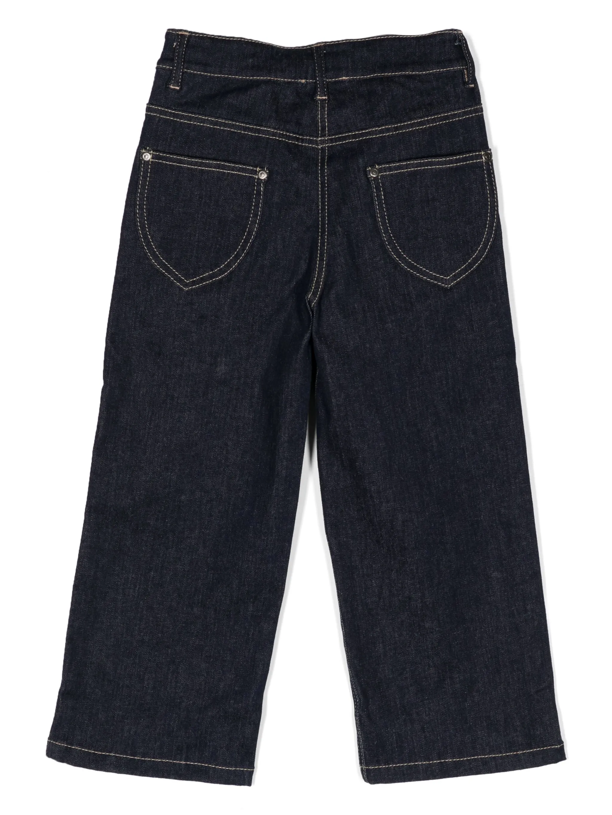 Прямые джинсы с вышивкой Aigner Kids, синий — фото 2