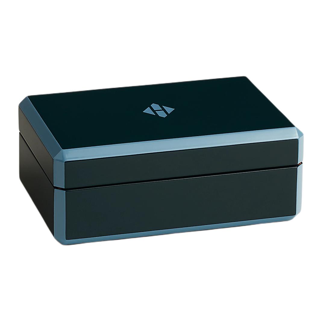 

Hermes Деревянный ящик для хранения Cheval, унисекс, синий, большой