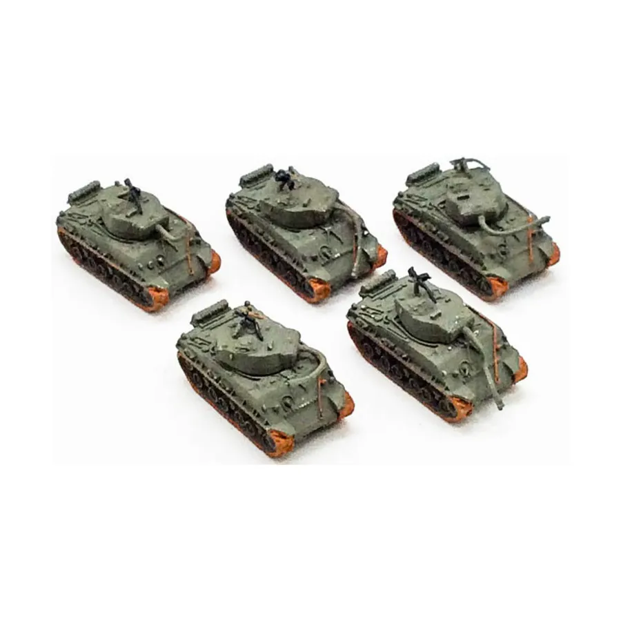 

M4A3 Большая коллекция №2, WWII Micro Armour - United States - Loose Miniatures (1:285)