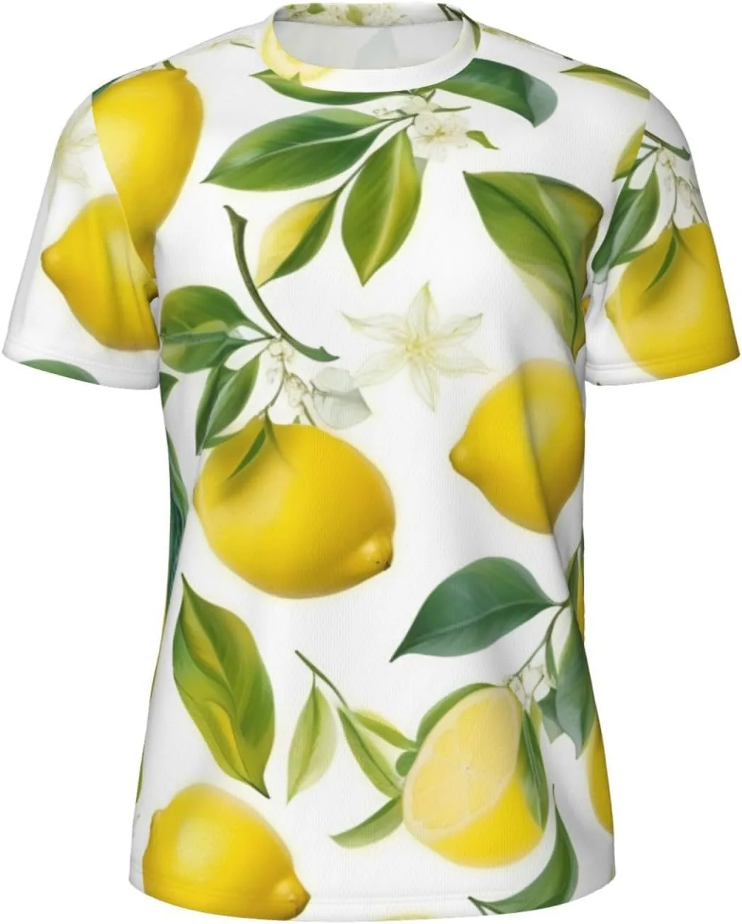 

Футболка мужская летняя с принтом лимонов, легкая и дышащая SDFHU