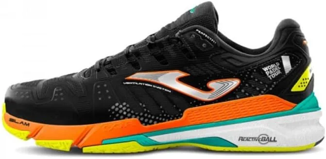 Мужские теннисные кроссовки для падела Joma, черный/оранжевый