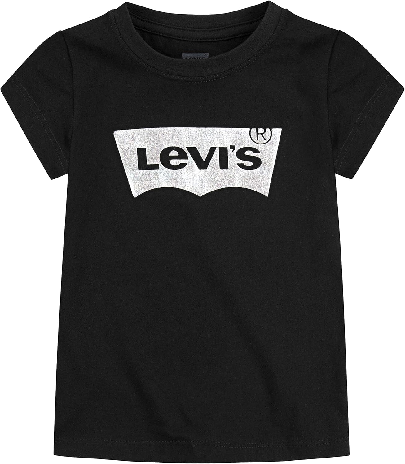 

Футболка Levi's Girls с декоративным принтом «летучая мышь», Black/Stars