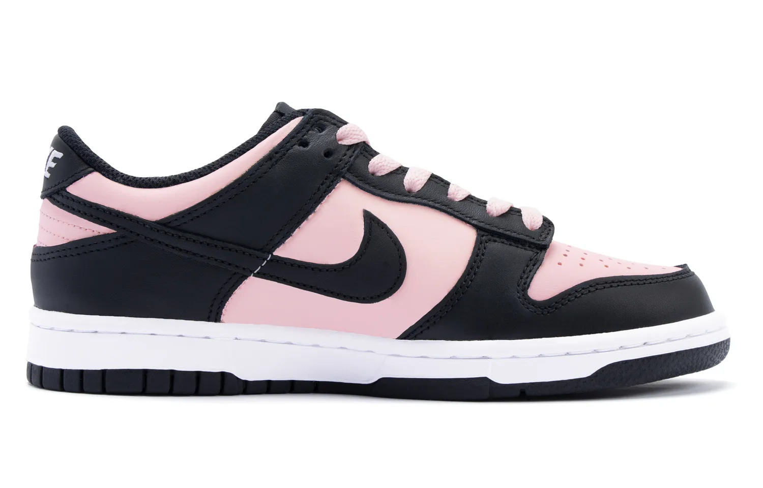 Nike Dunk White Peach Oolong нескользящие легкие кроссовки с амортизацией low top для скейтбординга детские черно-розовые унисекс — фото 4