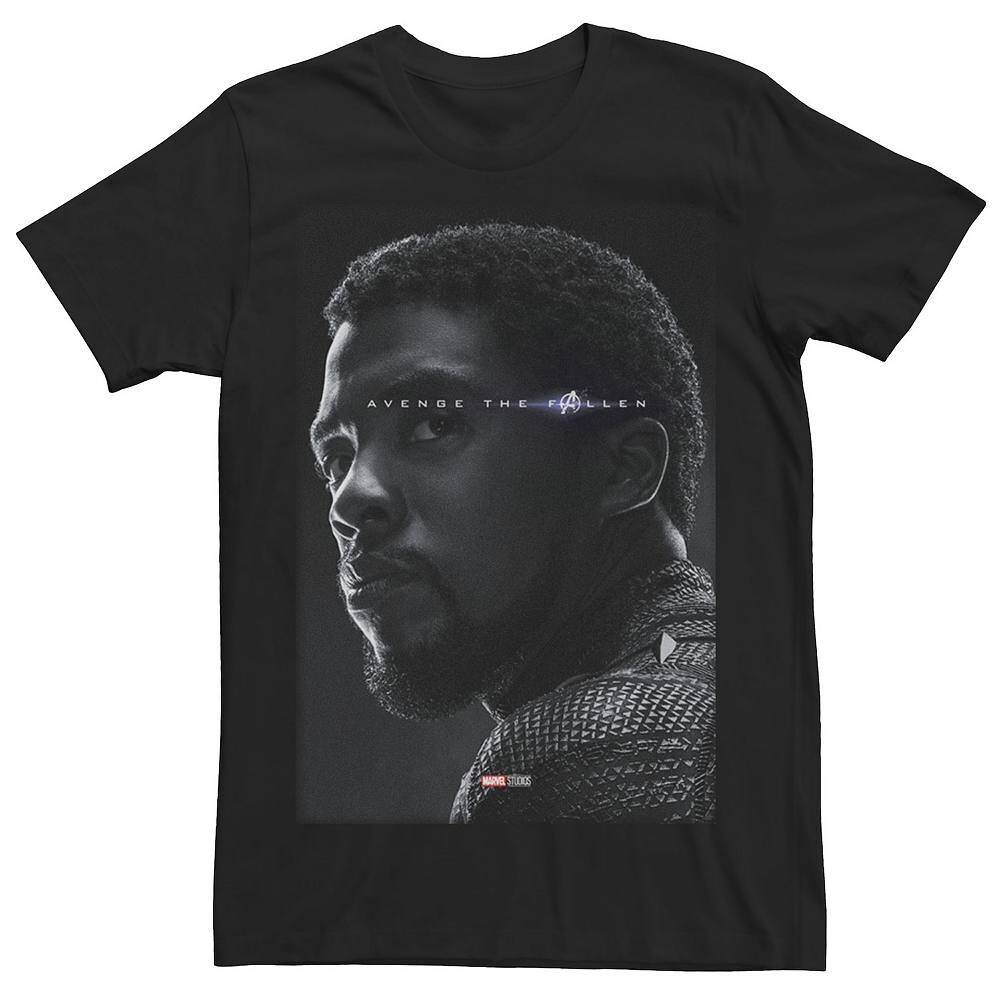 

Мужская футболка Marvel Avengers Endgame Black Panther Avenge The Fallen, черный