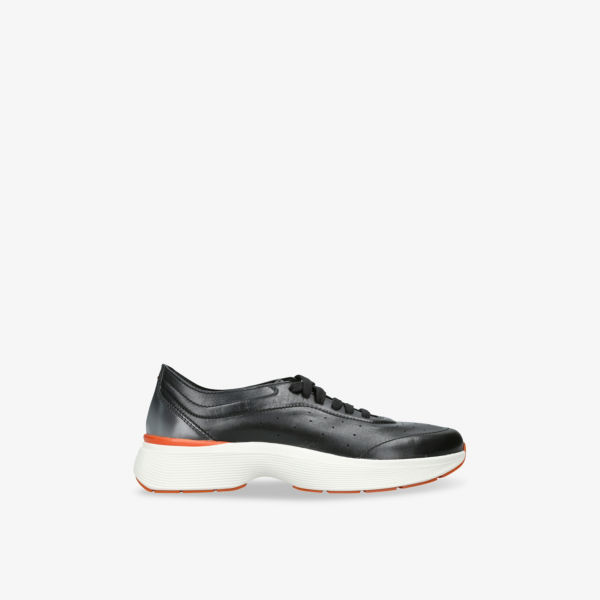 

Кожаные низкие кроссовки Bounce Santoni, черный