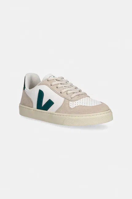 Кроссовки кожаные Small V-10 Laces Veja, бежевый