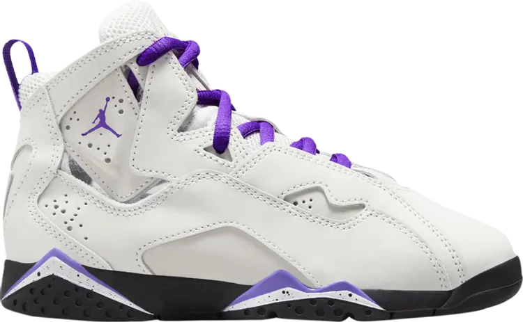 

Кроссовки Jordan True Flight PS 'Base Grey Purple Venom', серый