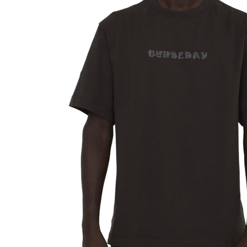 

Футболка с логотипом Burberry, кофейная