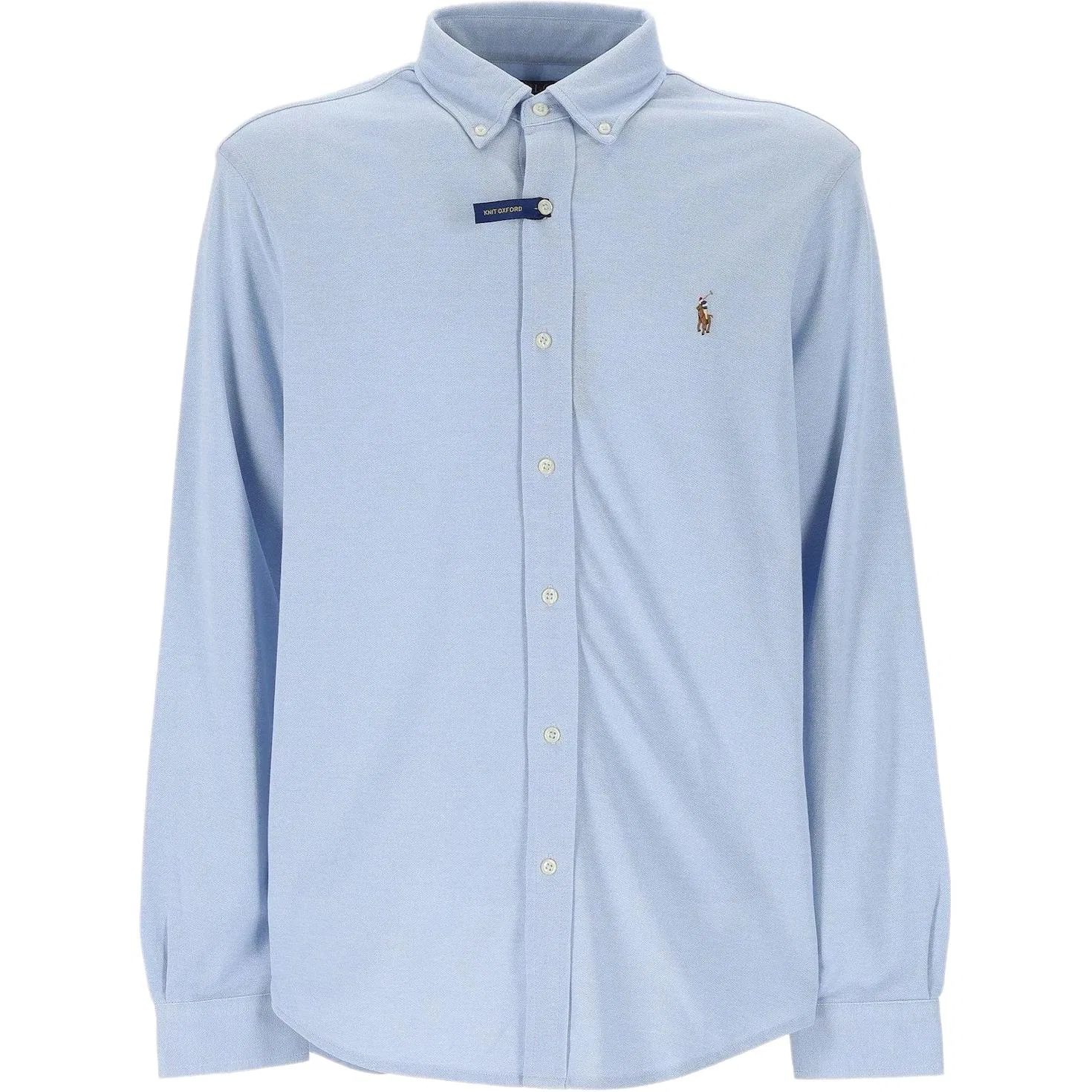 Поло с вышитым пони на пуговицах Polo Ralph Lauren, Blue