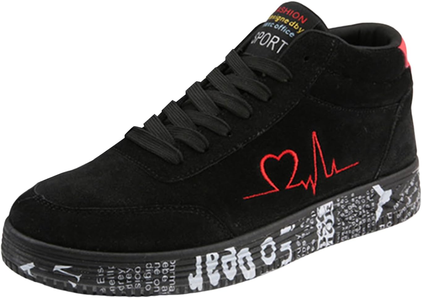 

Мужские кеды на подошве для ходьбы, беговые кроссовки для улицы, противоскользящие теннисные кроссовки, легкие повседневные спортивные кроссовки Iwihmiv, черный