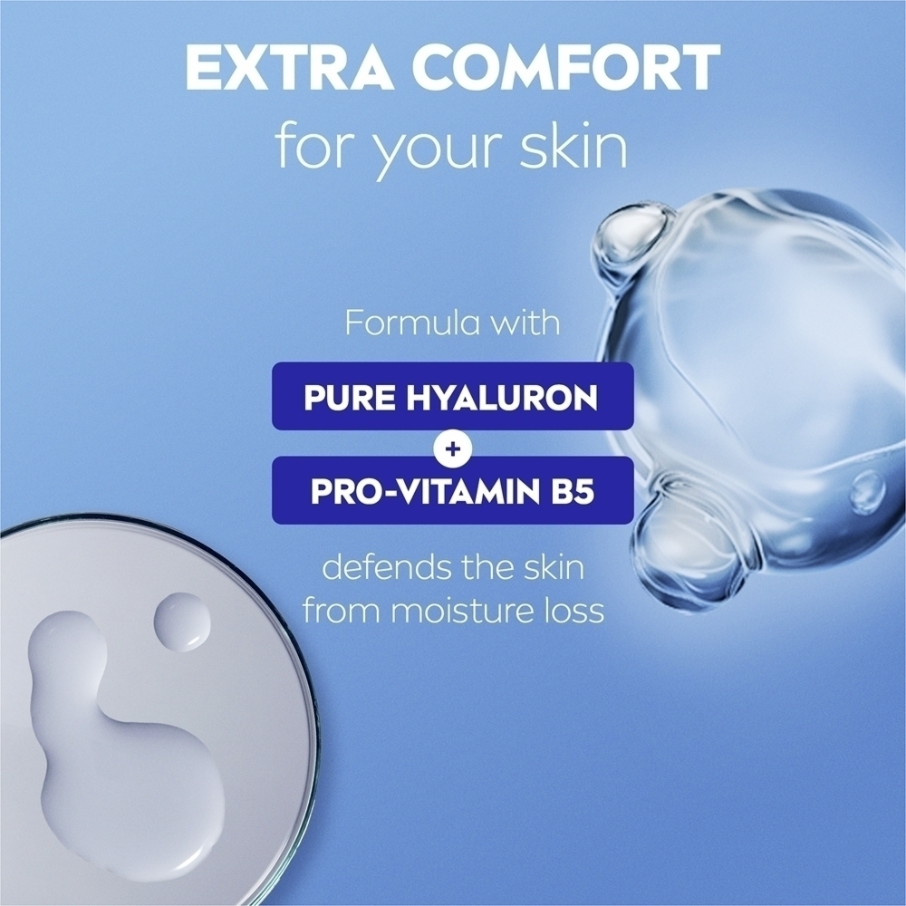 Гель для душа Derma control defend, нежный для кожи, с гиалуроновой кислотой Nivea, 500 мл — фото 4
