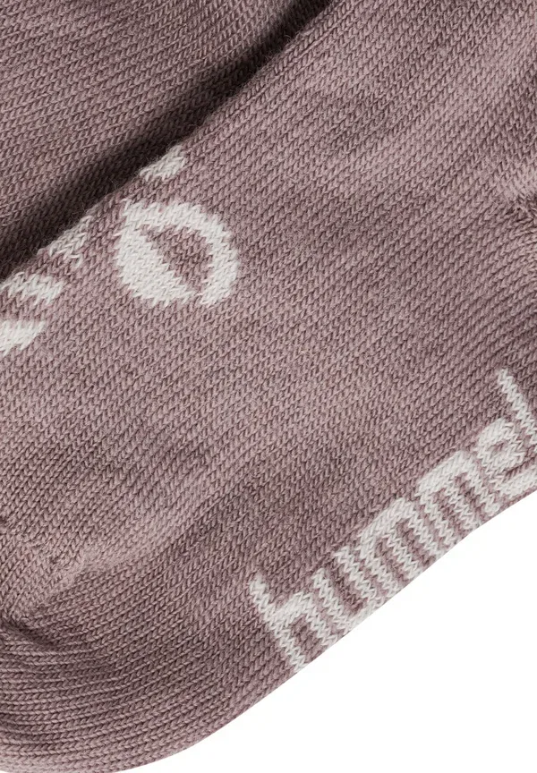Носки Hummel, 2 пары, серый меланж/сумеречная мальва — фото 3