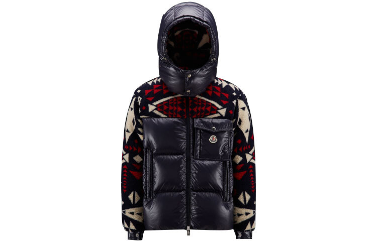 

Пуховик мужской синий Moncler