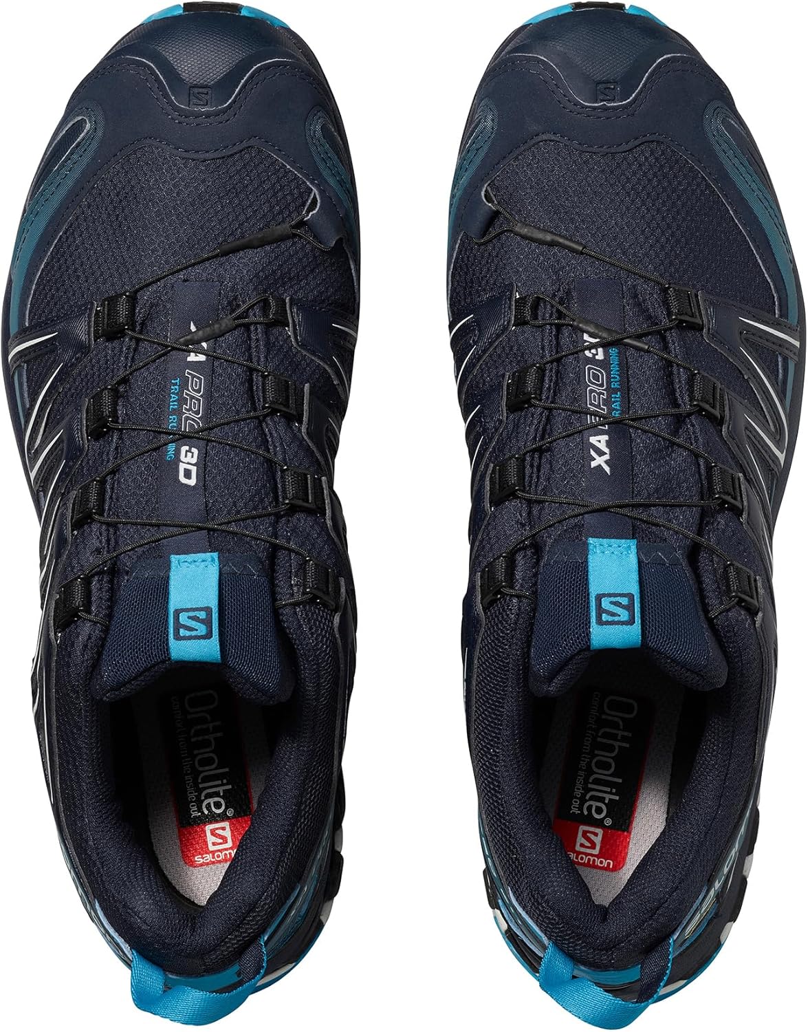 Кроссовки для трейлраннинга Salomon Men’s XA PRO 3D Gore-Tex Waterproof, Navy Blazer/Hawaiian Ocean/Dawn Blue1 — фото 4