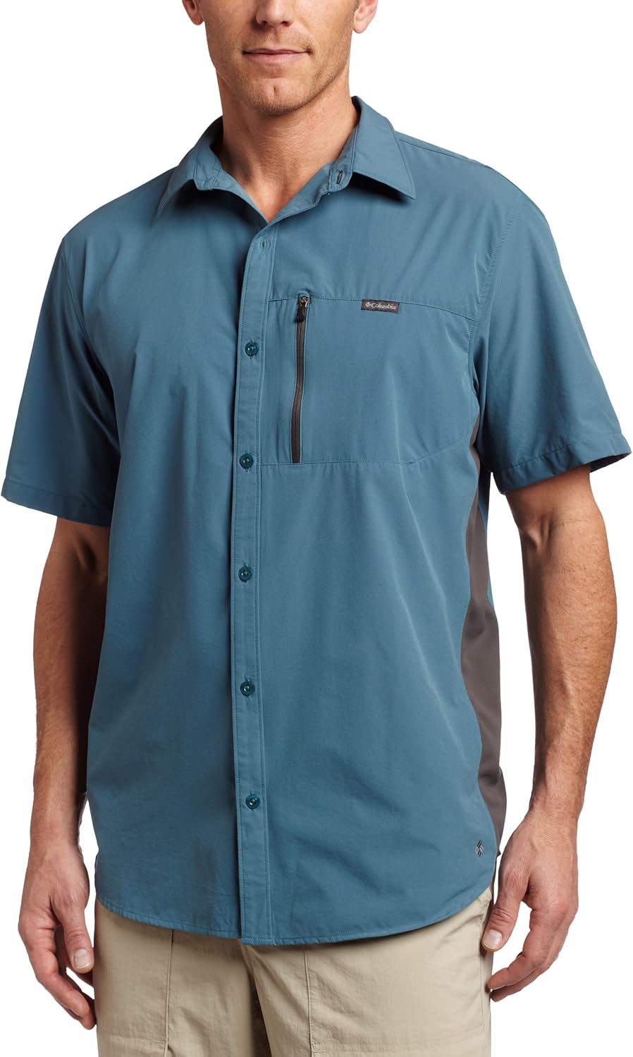 

Columbia мужская футболка Highline Ridge с коротким рукавом, Hydro