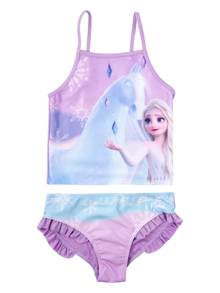 

Бикини United Labels Disney Die Eiskönigin Tankini Badeanzug Elsa Frozen Zweiteiler, фиолетовый