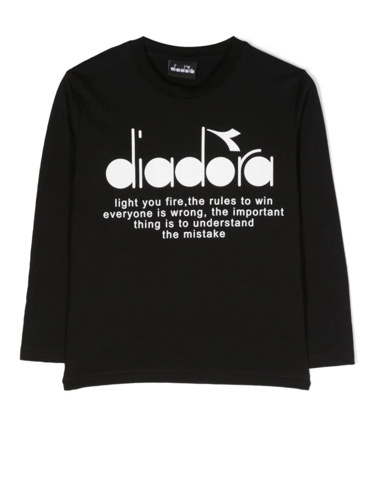 

Diadora Junior футболка с длинными рукавами и логотипом, черный