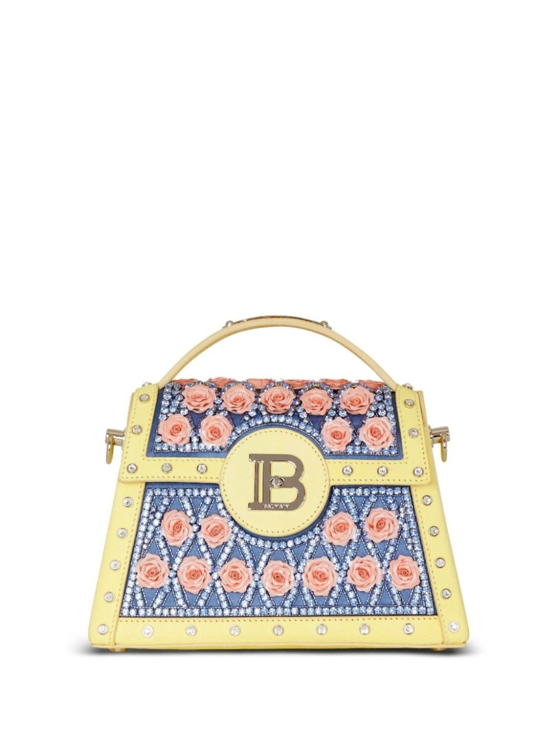 

Balmain декорированная сумка B-Buzz Dynasty, желтый