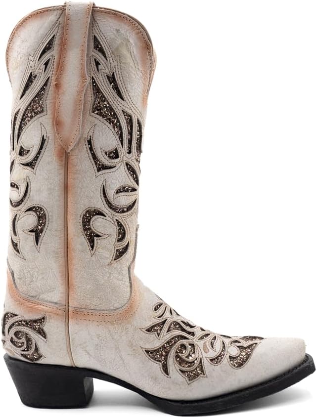 

Женские западные сапоги Ferrini с тиснением Ferrini Italia, белый