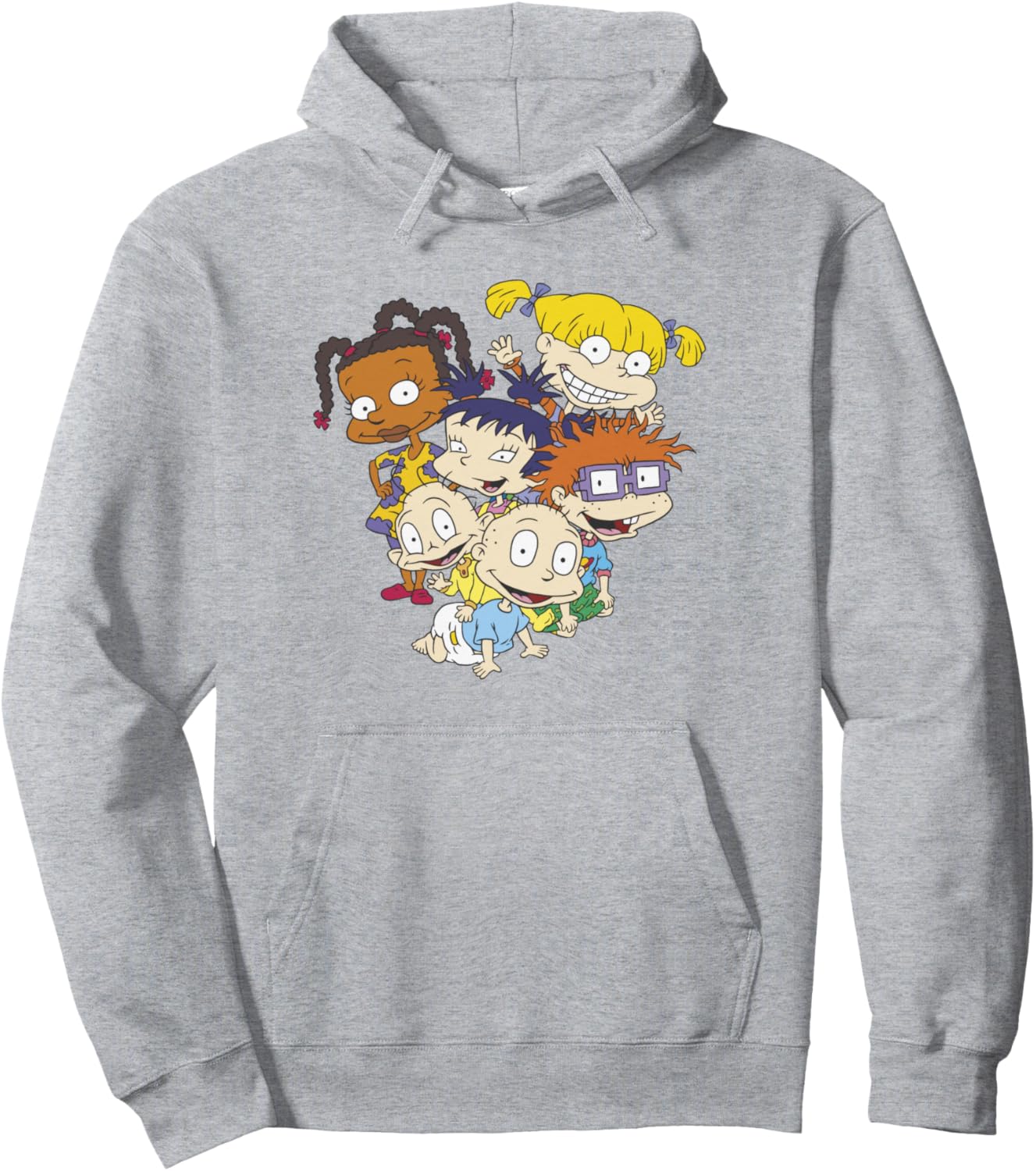 

Худи с изображением персонажей мультфильма «Rugrats» (серый цвет), серая