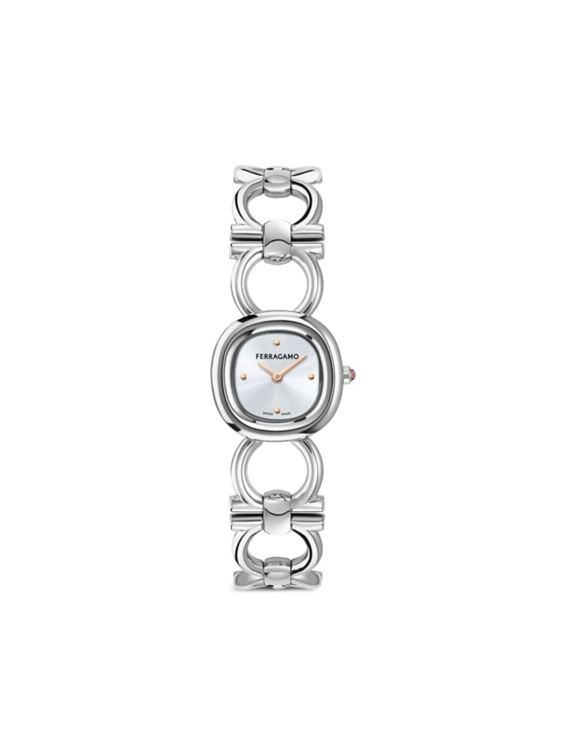 

Наручные часы Ronda Quartz 25 мм Ferragamo, серебряный