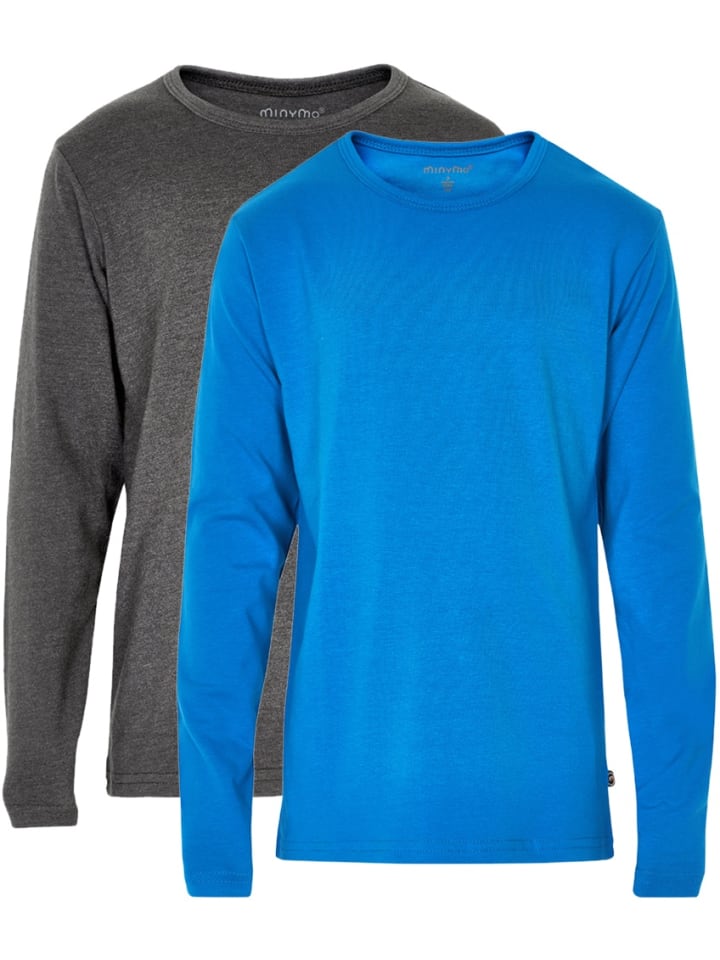 

Рубашка с длинным рукавом Minymo, синий