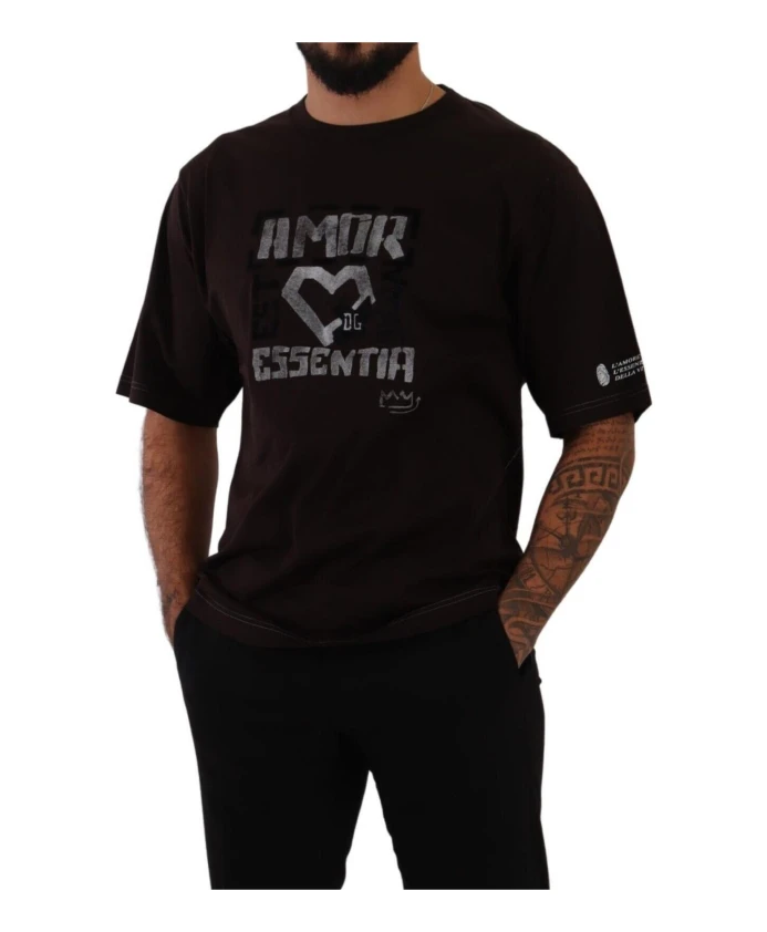 

Бордо Lamore футболка с круглым вырезом Dolce & Gabbana, красный