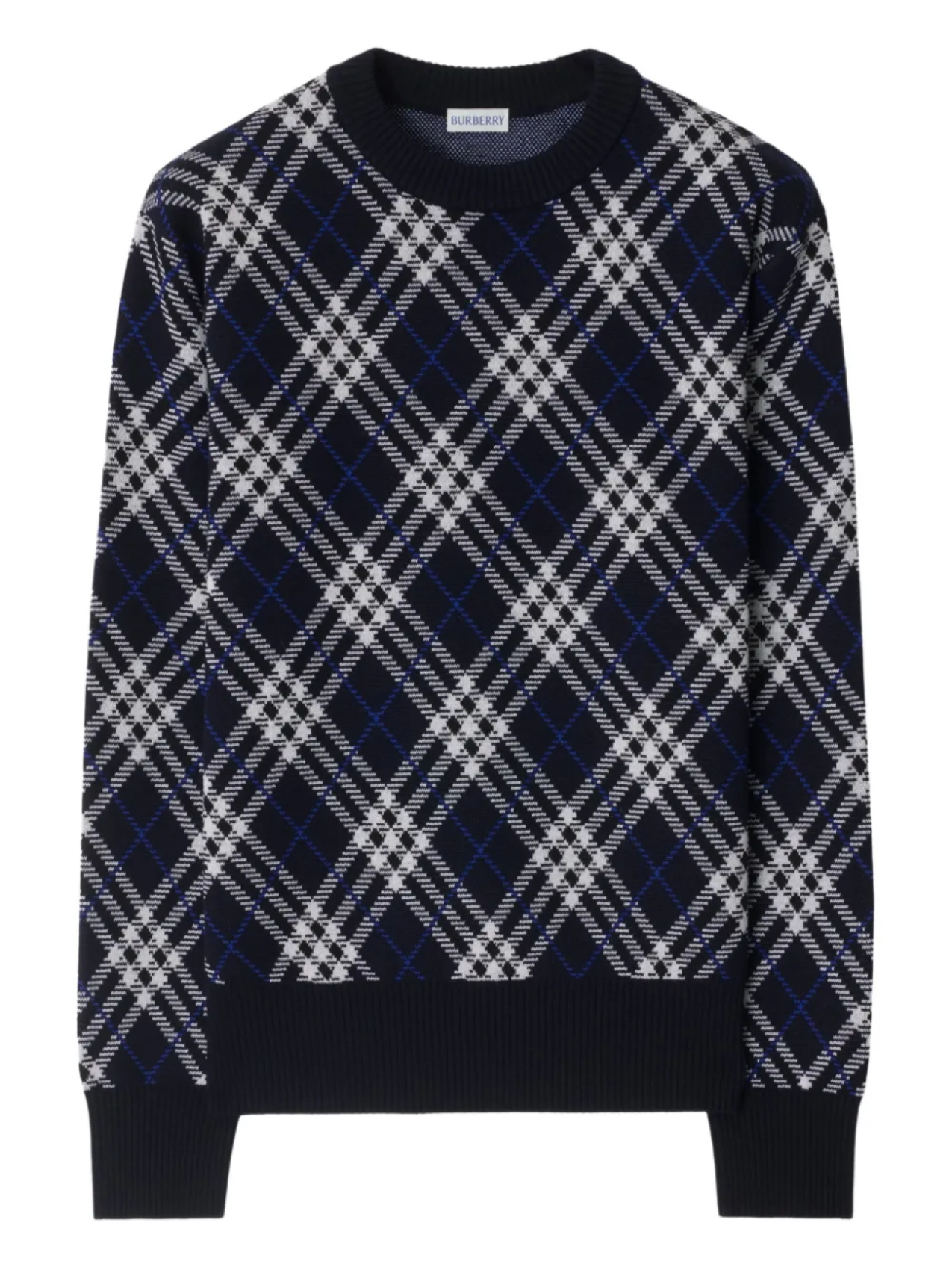 

Burberry свитер в клетку, синий