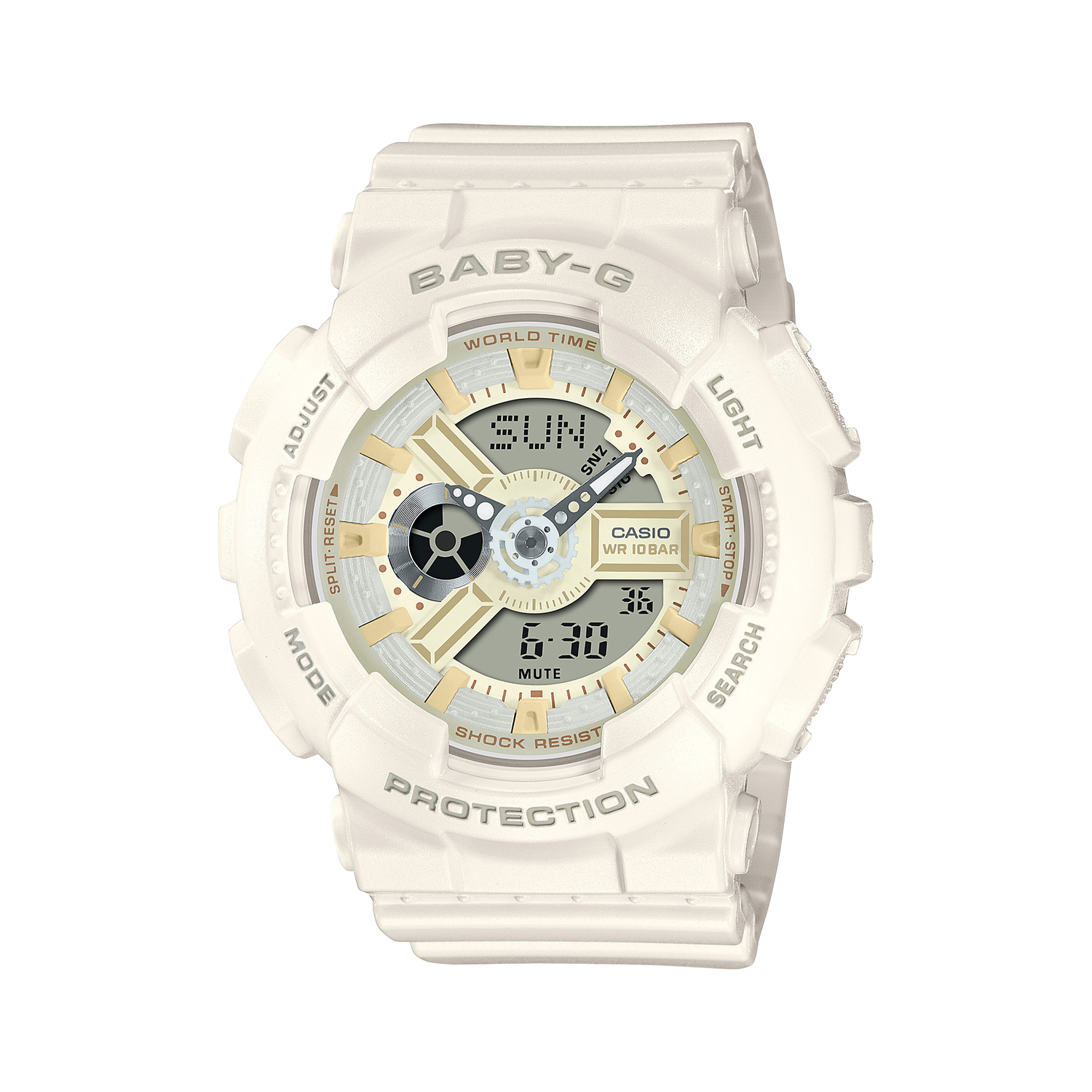 

Женские часы BABY-G 46.3 мм белые CASIO