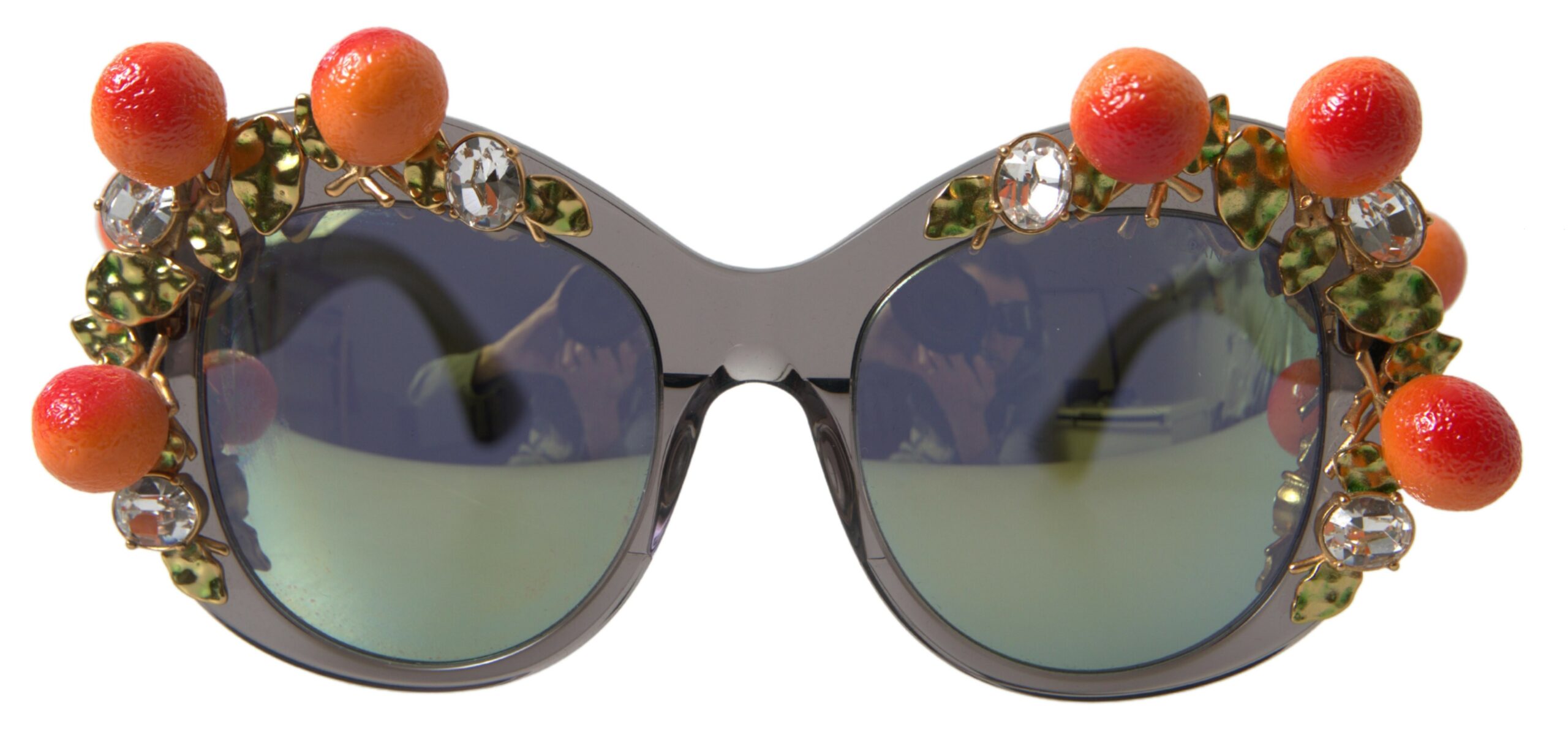 

Солнцезащитные очки Chic Gray Crystal Applique для женщин Dolce & Gabbana, серый