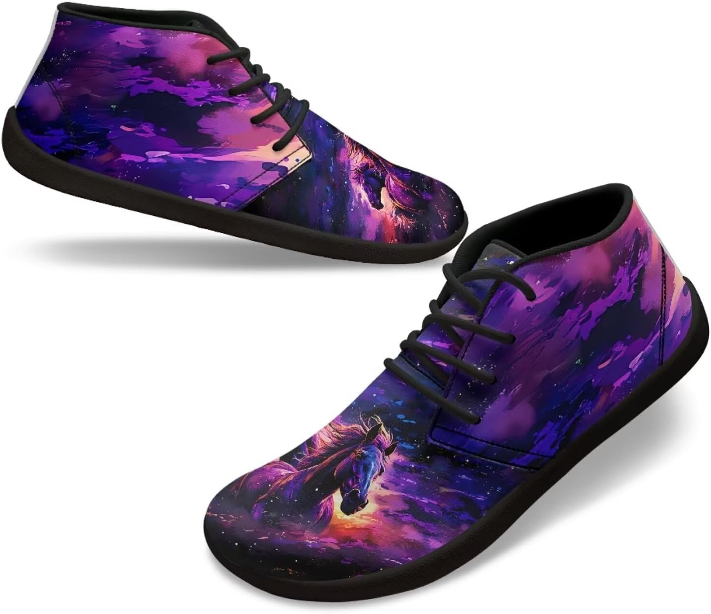 

Мужские кроссовки для ходьбы, походов, кемпинга с нулевым перепадом и противоскользящей подошвой Xixirimido, Galaxy Horse