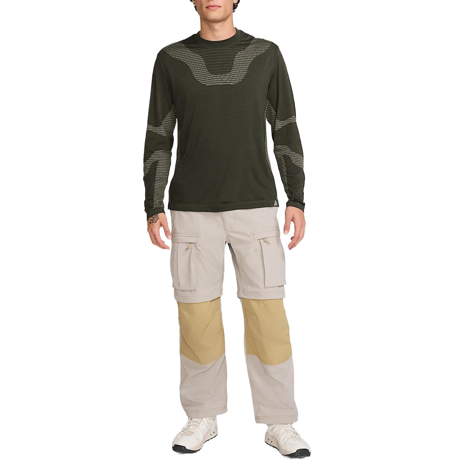 Acg Acg 'Delta River' Dri FIT Adv базовая футболка с длинным рукавом Nike, темно-серый — фото 4