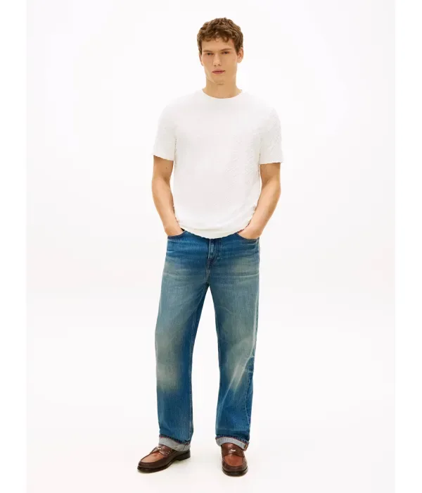 Футболка regular fit Tommy Hilfiger, экрю — фото 2