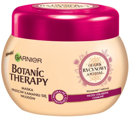 

Маска для укрепления ломких волос, Касторовое масло и миндаль, 300 мл Garnier, Botanic Therapy