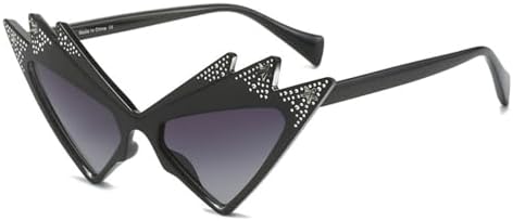 

Солнцезащитные очки «кошачий глаз» для женщин, 2027 год, градиентная оправа с бриллиантовым рисунком, декоративные очки для вечеринок, защита от ультрафиолета UV400 MTZJH, 1