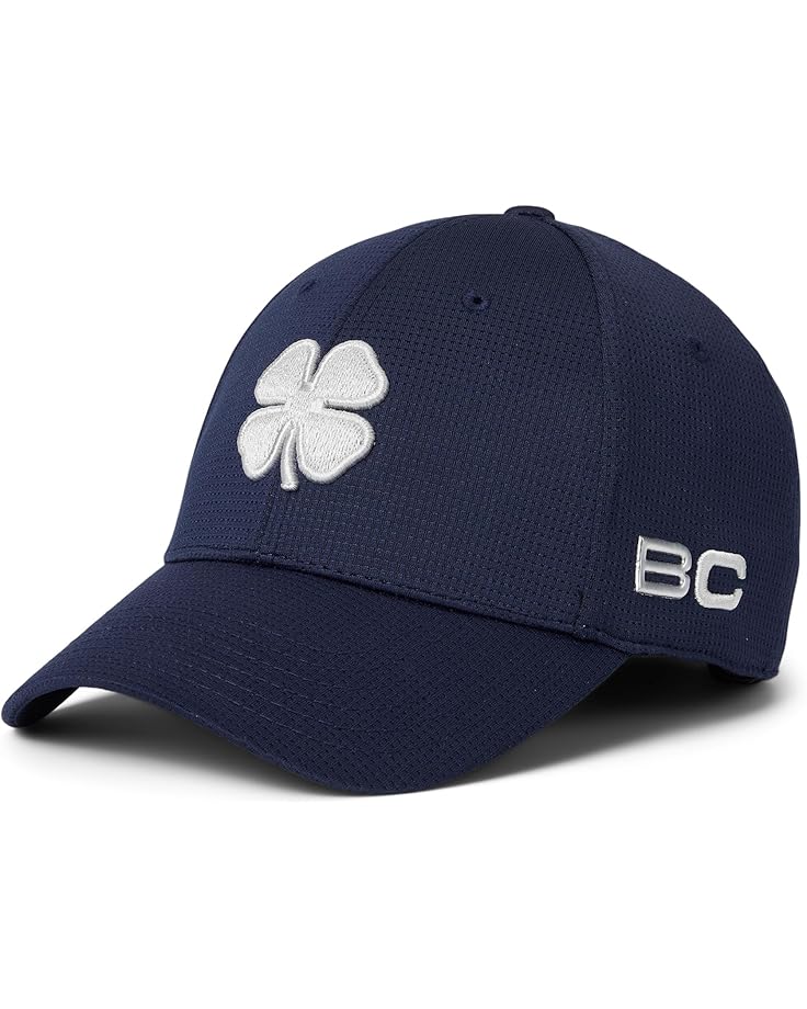 

Унисекс черная кепка Clover Iron X Orca Black Clover, Navy Blue Hat/3D Silver Clover