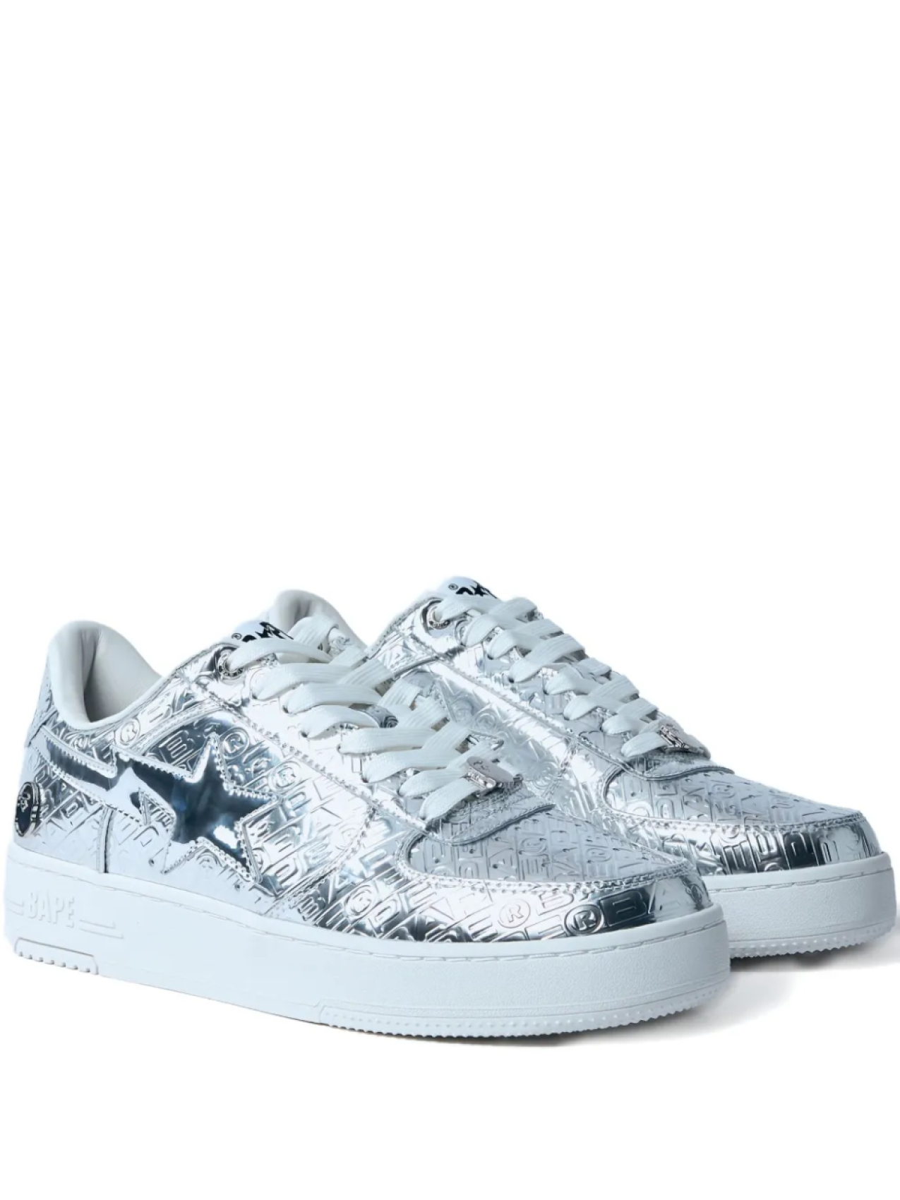 

Кроссовки Bapesta 5 от BATHING APE A Bathing Ape, серебряный