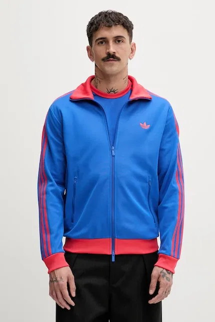 Олимпийка разстегивающаяся мужская Beckenbauer Adidas Originals, синий