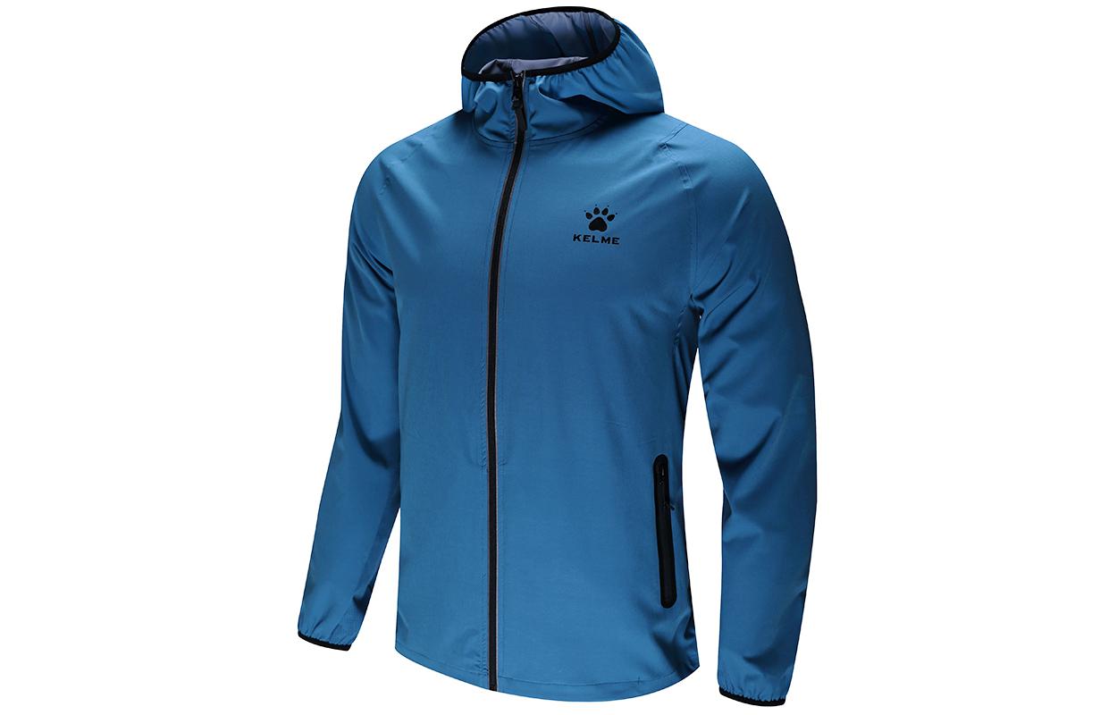 

Куртки мужские с капюшоном тонкие другие KELME, industrial синий