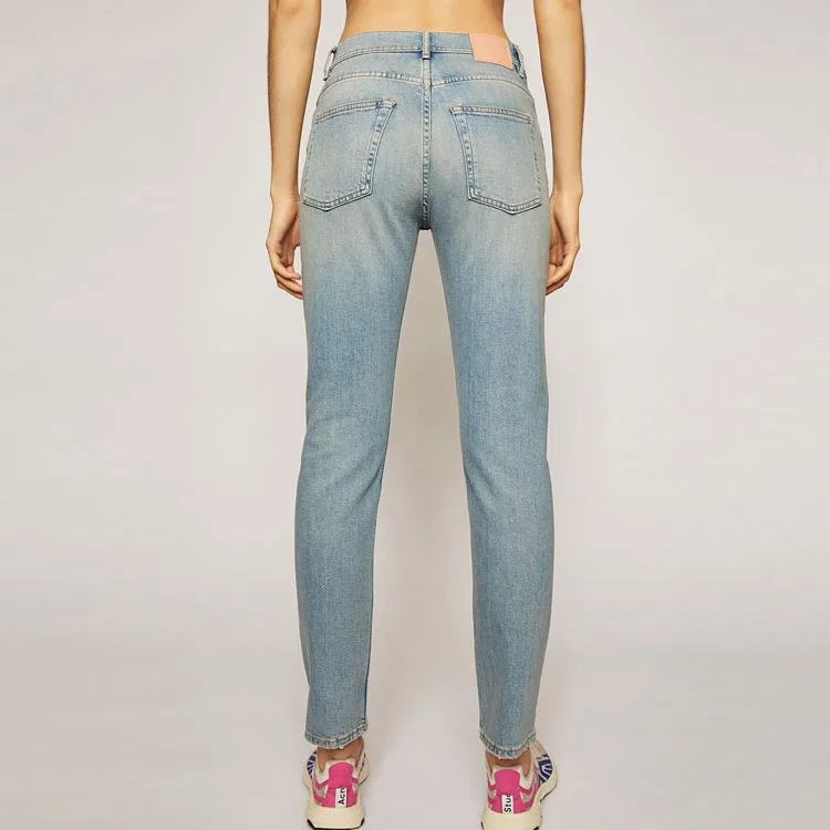 Джинсы женские light blue, moderate slim fit Acne Studios — фото 4