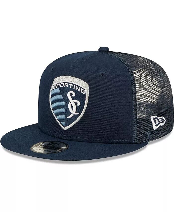 

Мужская темно-синяя кепка Sporting Kansas City Classic 9Fifty Trucker Snapback New Era, синий