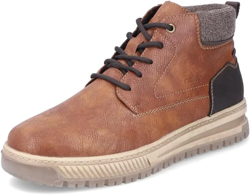 Мужские ботинки Rieker на шнуровке 38532, Brown 25