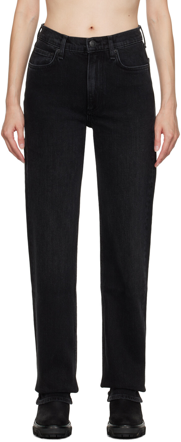 

Черные потертые джинсы Harlow rag & bone
