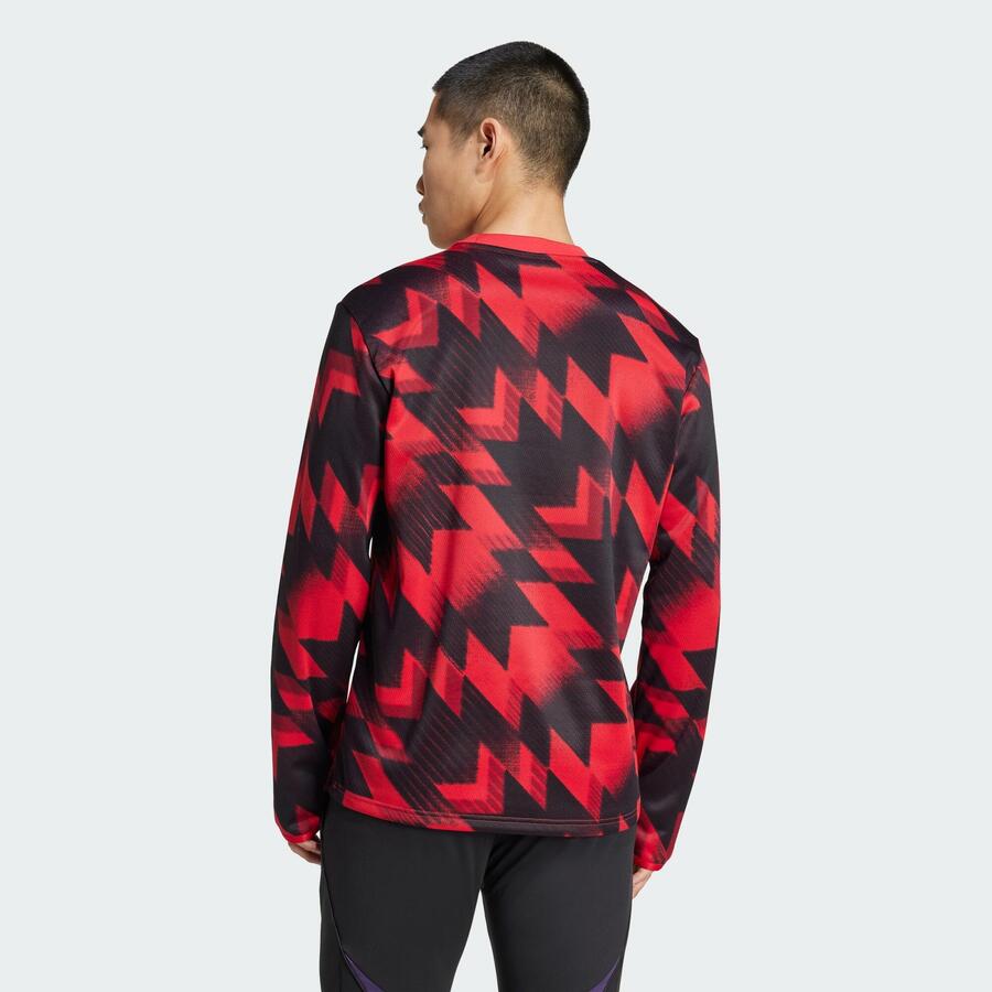 ADIDAS Предматчевая теплая футболка Манчестер Юнайтед 25/26 — фото 3