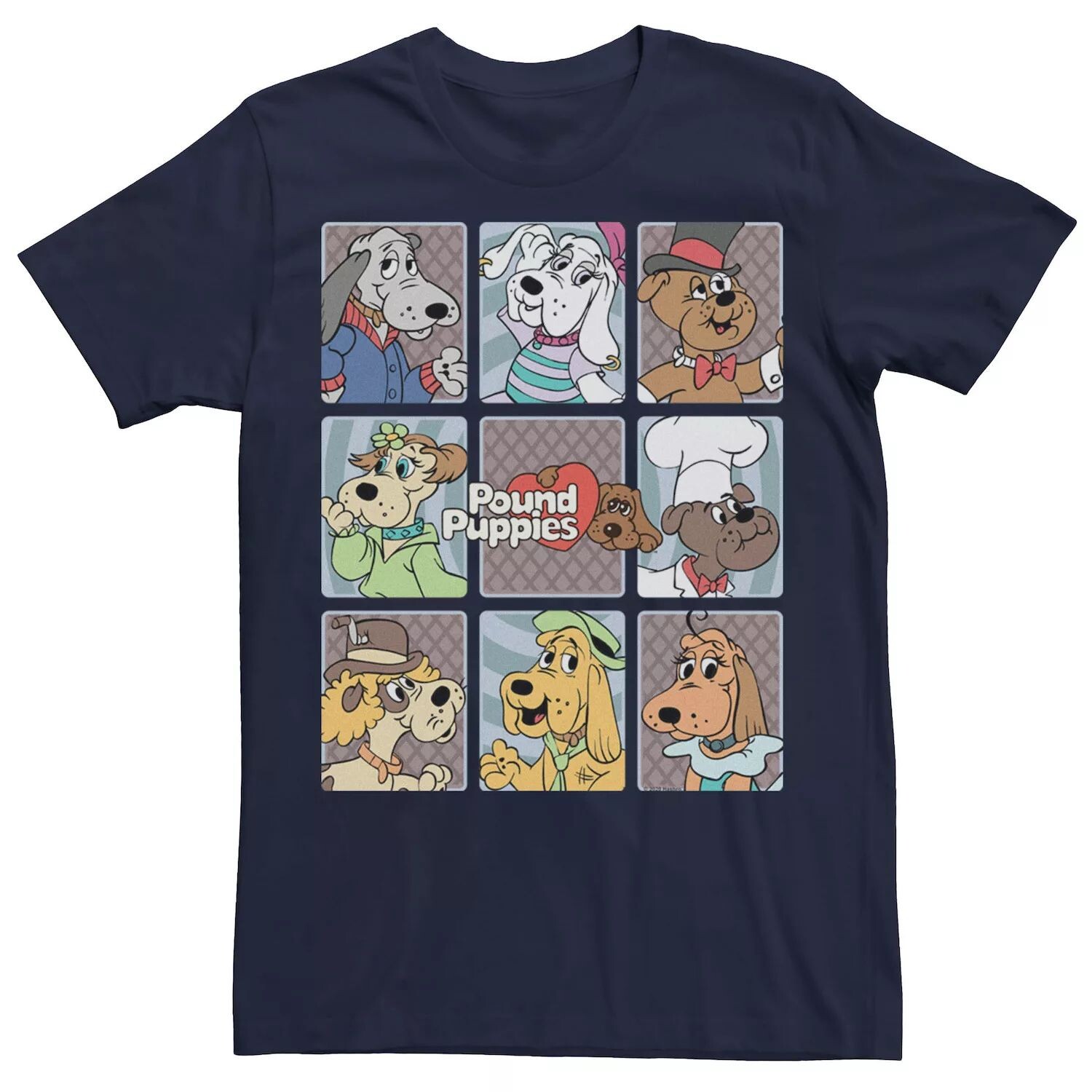 

Мужская футболка Pound Puppies Group Box Up Licensed Character
