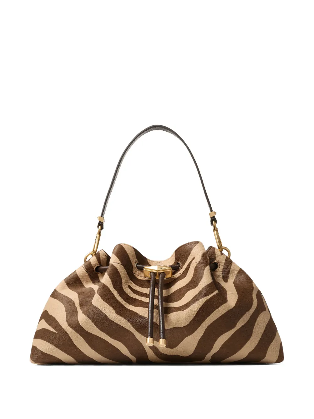 

Сумка на плечо Cinch среднего размера JIMMY CHOO, коричневый