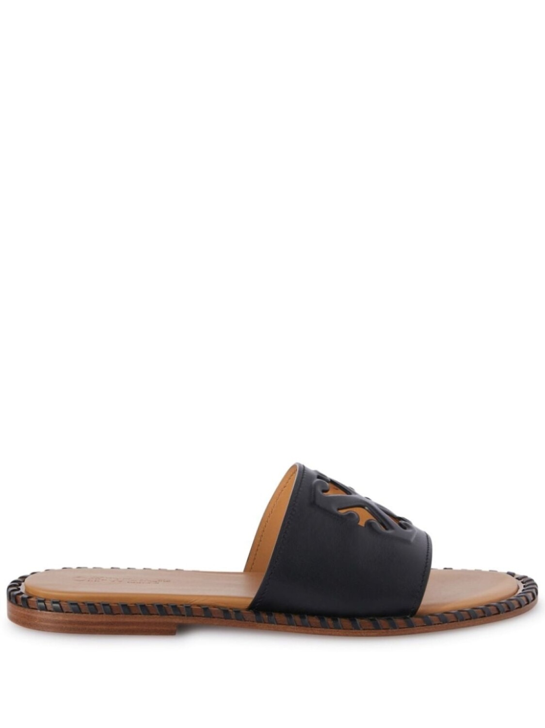 

Off-White шлепанцы с тиснением Twist Arrow, черный